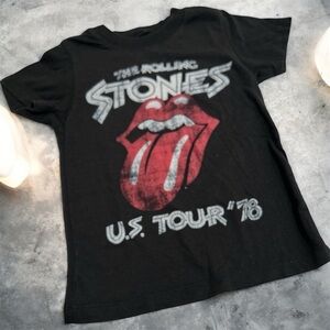 The Rolling Stones Kids Black and Red Tour T-Shirt